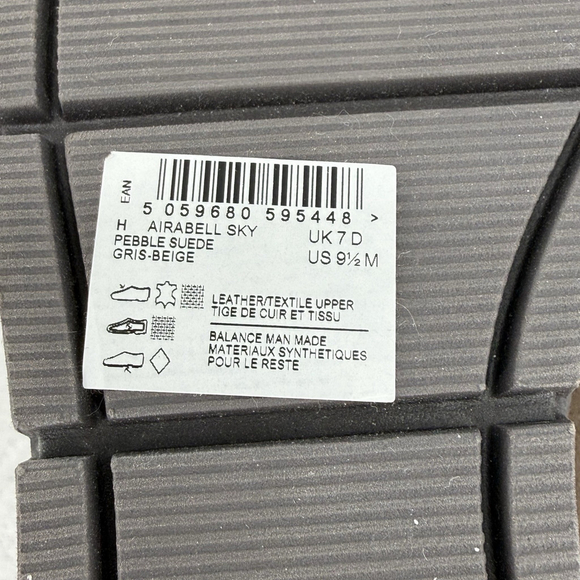 Clarks Airabell Sky Pebble Suede Beige Women’s 9.5 Leather Platform Slip On NWOB - Picture 7 of 8